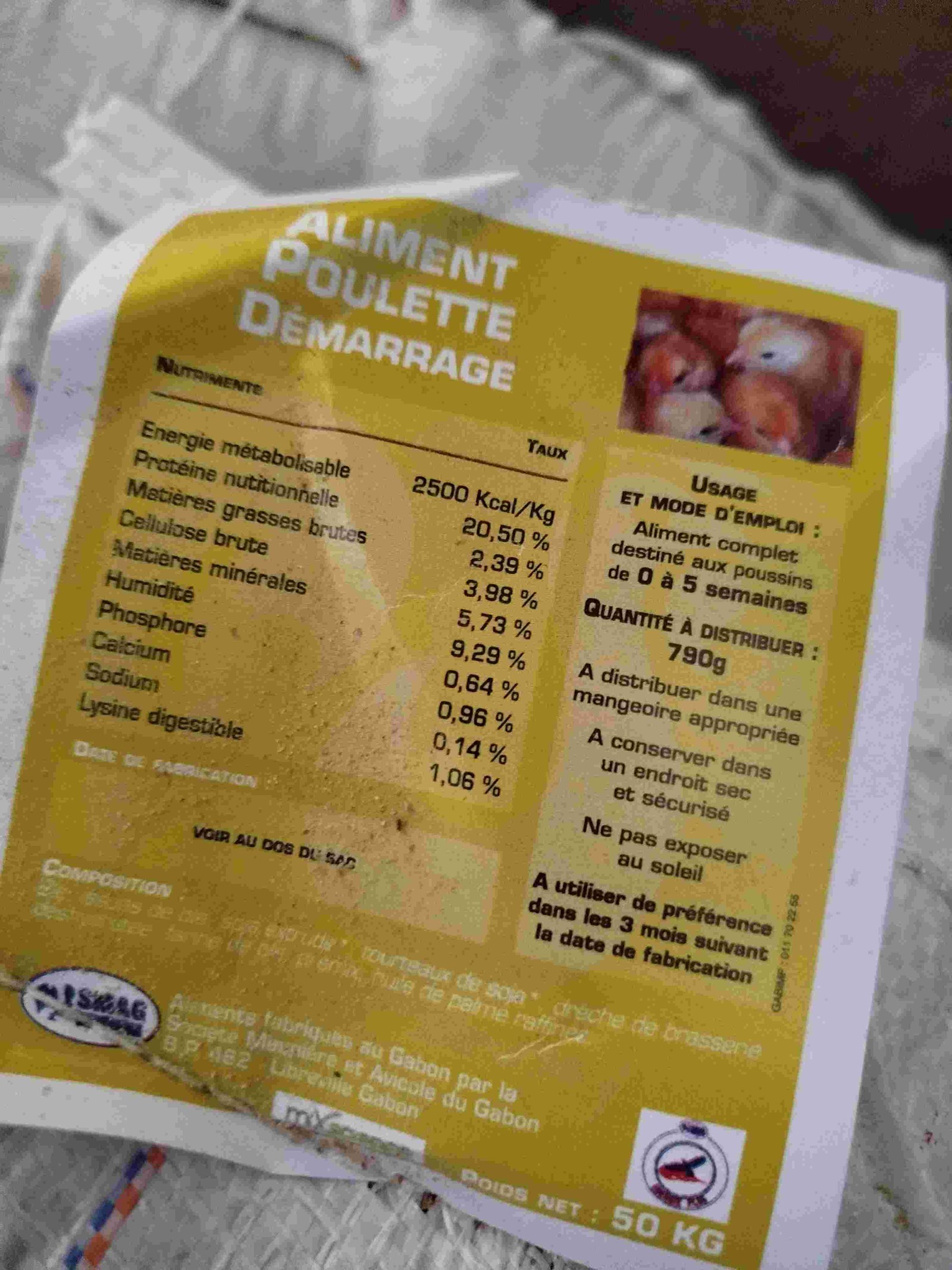 ENERGIE POULETTE DEMARRAGE